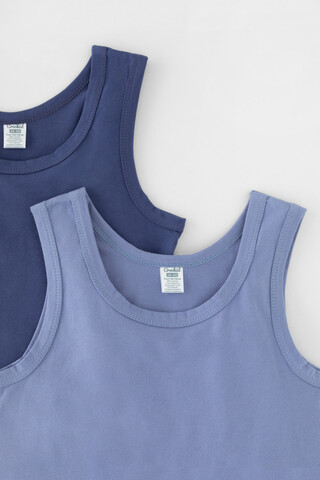 майка  для мальчика  К 1190-2уп/ультрамарин,пыльно-голубой джинс