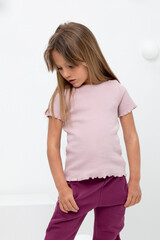 фуфайка  для девочки  КР 301989/розовый лед к405