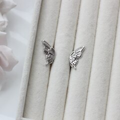 Бусины спейсеры Бабочка, 18*10 мм, 1 пара, родий, Р065