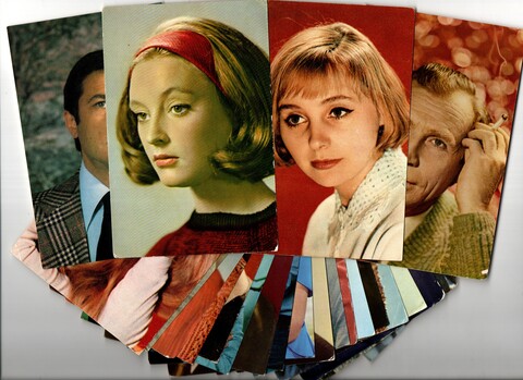 Подборка открыток с артистами СССР - 70, 80-е годы - 25 штук — чистые, без повторов