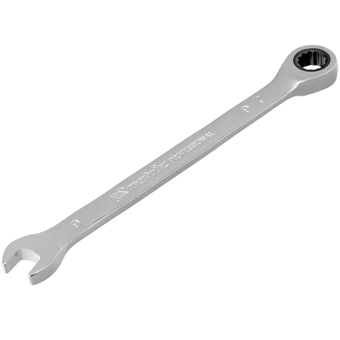 Ключ комбинированный 9 мм трещот. Matrix Professional CrV, зерк. хром в интернет-магазине ЯрТехника