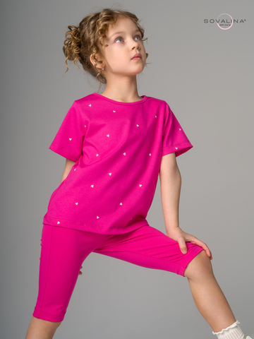 Костюм Актив сердечки барби-фуксия