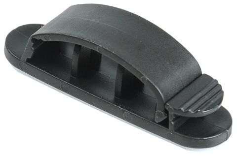 Клипса самоклеящаяся КС-3 черная (12шт) IEK