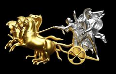 Силиконовый молд № 0206 Колесница большая