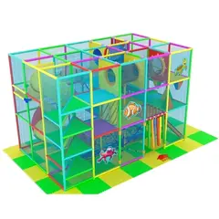 Детский игровой лабиринт «Акватория» 23,7 м2 (3,7*6,4*4,1 м)