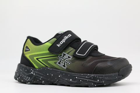 Капика кроссовки софтшелл (черный-зеленый) 30-34 721195с-2