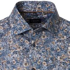 Сорочка мужская Venti Modern Fit 226110420-100 с принтом в серо-коричневой гамме