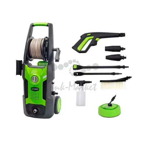Мойка высокого давления электрическая Greenworks GPWG3II, 1700 Вт, 120 бар 5107007