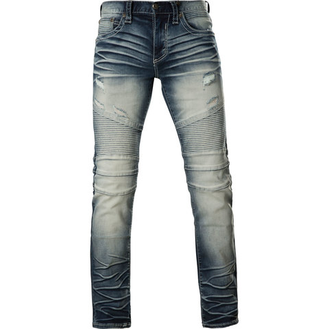 Affliction | Джинсы мужские GAGE FLEUR MAYHEM 110SK066 мото перед