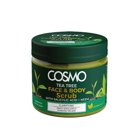 COSMO Tea Tree Face&Body scrub скраб для лица и тела 325 ml