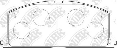 Колодки NiBK PN1077