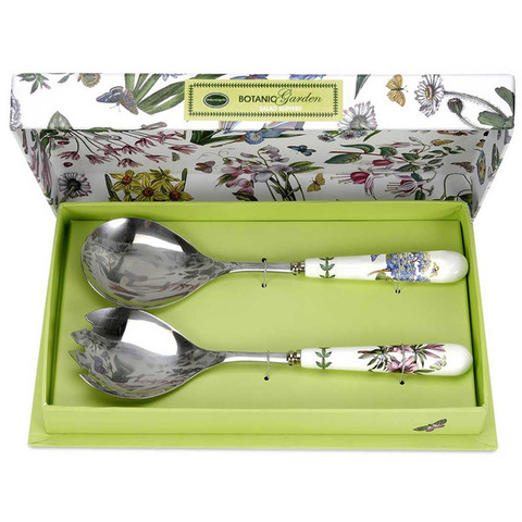 Сервировочная ложка и вилка салата 2шт 25см Portmeirion Ботанический сад