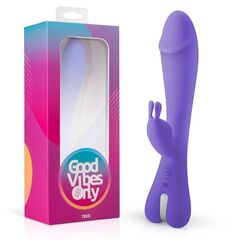 Фиолетовый вибратор-кролик Trix Rabbit Vibrator - 22,5 см. - 