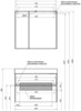 Aquanet 212598 Тумба с раковиной Aquanet Бруклин 85 белый (212598)