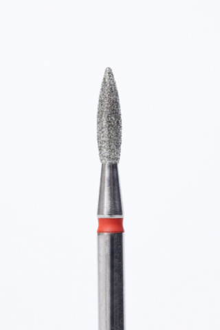 Фреза Bloom алмазная Пламя 2.1*8 мм красная