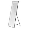 BelBagno SPC-KRAFT-555-1700-TCH-PIA-NERO Интерьерное зеркало в алюминиевой раме со встроенным светильником и сенсорным выключателем, напольное, SPC-KRAFT-555-1700-TCH-PIA-NERO, 555x1700 мм