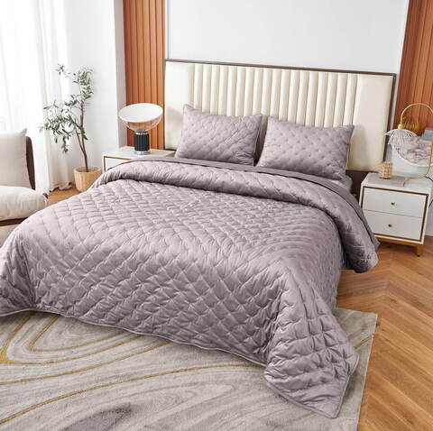 Покрывало 240x260 Sofi De MarkO Лея серебряно-серое