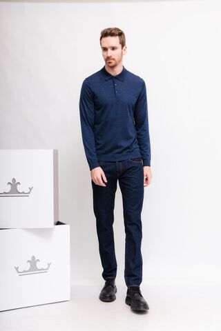 CC Collection by CORNELIANI Поло из шерсти на пуговицах