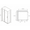 Abber Sonnenstrand AG04140S-S75 Душевой уголок, 140x75x195, цвет: хром