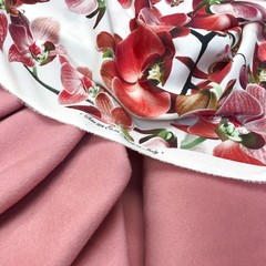 Ткань пальтовая Piacenza цвет розовый 3136