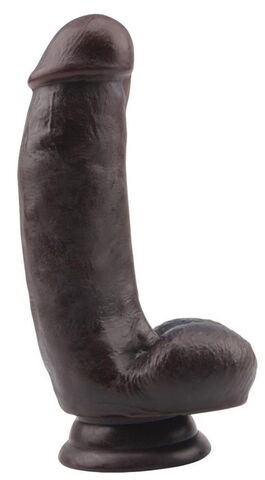 Коричневый фаллоимитатор DUAL DENSITY DILDO на присоске - 17 см. - Dream Toys All Time Favorites 21752