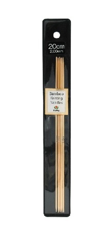 Спицы чулочные "Bamboo" 2,25мм/20см, Tulip, KND080225