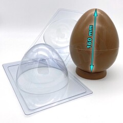 Форма пластиковая Яйцо вертикальное 2 части. 16 см.