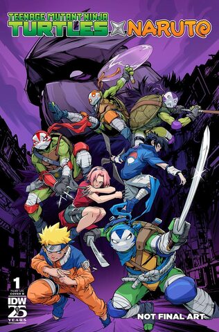 Teenage Mutant Ninja Turtles X Naruto #1 (Cover B)