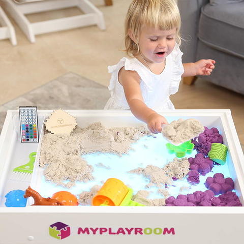 Световая песочница MYPLAYROOM™ с открытым пеналом/короткая 3
