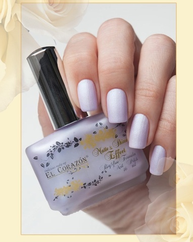 El Corazon Лак Matte Shine Effect 170 светло-лавандовый