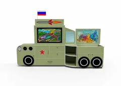 Профессиональный интерактивный логопедический комплекс «Logo 37» в форме военной машины «Катюша»