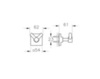 VitrA A4480136 Root Крючок для одежды, черный матовый