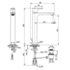 Смеситель для раковины-чаши с донным клапаном Ideal Standard Connect Air A7025AA