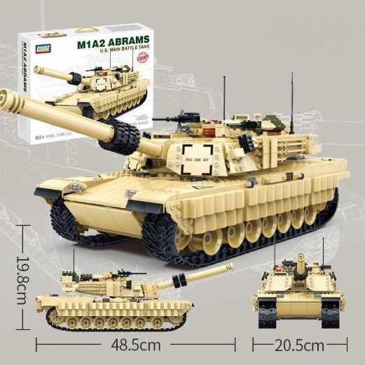 Конструктор серия Армия Боевой танк США Абрамс M1A2