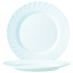 Тарелка обеденная Luminarc Трианон стеклянная белая 245 мм (артикул производителя Н3665/N5015)