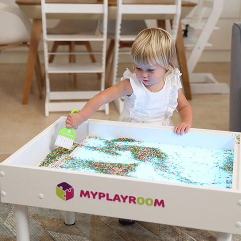 Световая песочница MYPLAYROOM™ с открытым пеналом/короткая 15