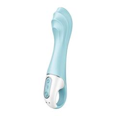 Голубой вибромассажер Air Pump Vibrator 5+ - 21 см. - 