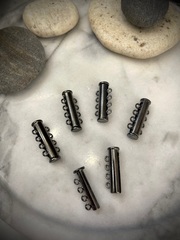Многоуровневый магнитный замок - gunmetal - 4 кольца - 27 мм