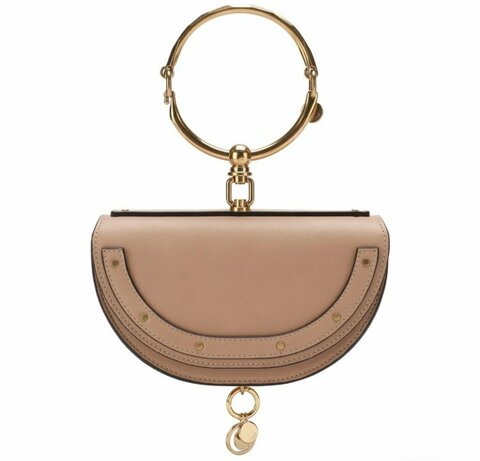 Сумка Chloé Nile Minaudiere бежевый