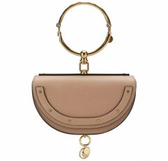 Сумка Chloé Nile Minaudiere бежевый
