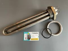 Блок ТЭНБ 6 кВт, 220/380В, нерж. сталь, фланец G2"(59 мм.)