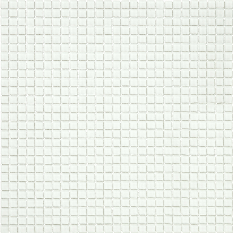 VPC-055M WhiteM Мозаичная плитка из стекла чип 10 мм Vidromar Pure color белый светлый квадрат матовый