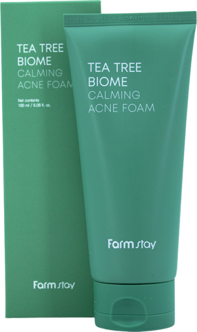 Farmstay Foam Пенка успокаивающая для умывания для проблемной кожи Tea Tree Biome Calming Acne Foam