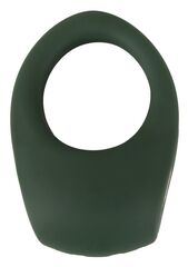 Зеленое эрекционное виброкольцо Luxurious Vibro Cock Ring - 