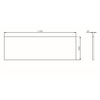 Am.Pm W84A-170-070W-P Func панель фронтальная для ванны 170х70; 170х80