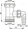 Переходник 6/4" с подводкой, арт. A30 AlcaPlast