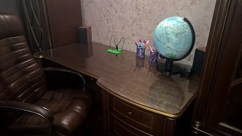 Мягкое стекло на письменном столе 60х120см