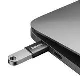 Переходник OTG USB 3.1 на Type-C 3.1А Baseus (ZJJQ000001) (Черный)