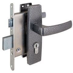 Замок Димитровград врезной "Зенит" ЗВ4-3.04 серебро с ручками