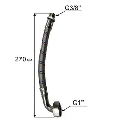 Шланг QUATTRO ELEMENTI A1000Ci в металлической оплётке (770-643-003)